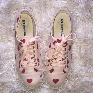 😍Women’s USA Size 10 Superega Heart Sneakers ❤️